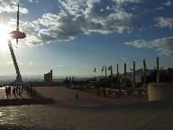 Sonnenuntergang Olympiazentrum Barcelona